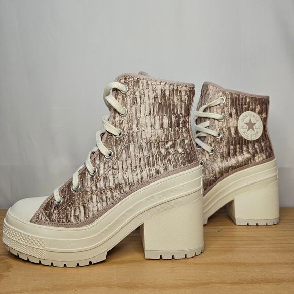Converse Shoes - Converse Chuck 70 Luxe Heel Satin Sneakers Brand New Women's 7 A09780C NWT